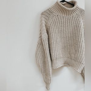 Knitted turtleneck sweater